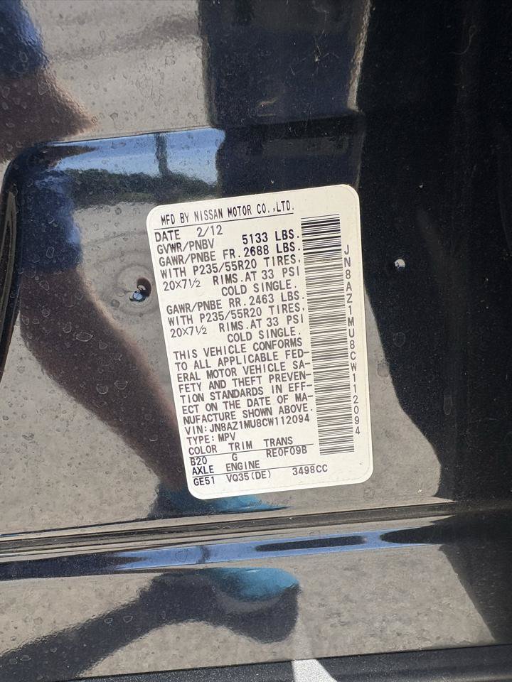Used 2012 Nissan Murano LE w/ Platinum Pkg FWD image 38