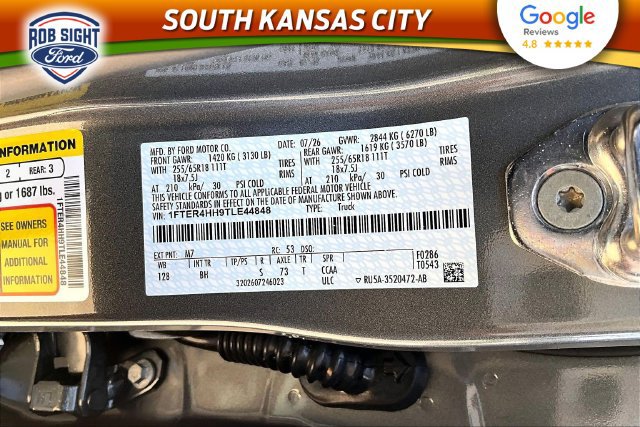 New 2026 Ford Ranger XLT w/ Equipment Group 301A High AWD/4WD image 8