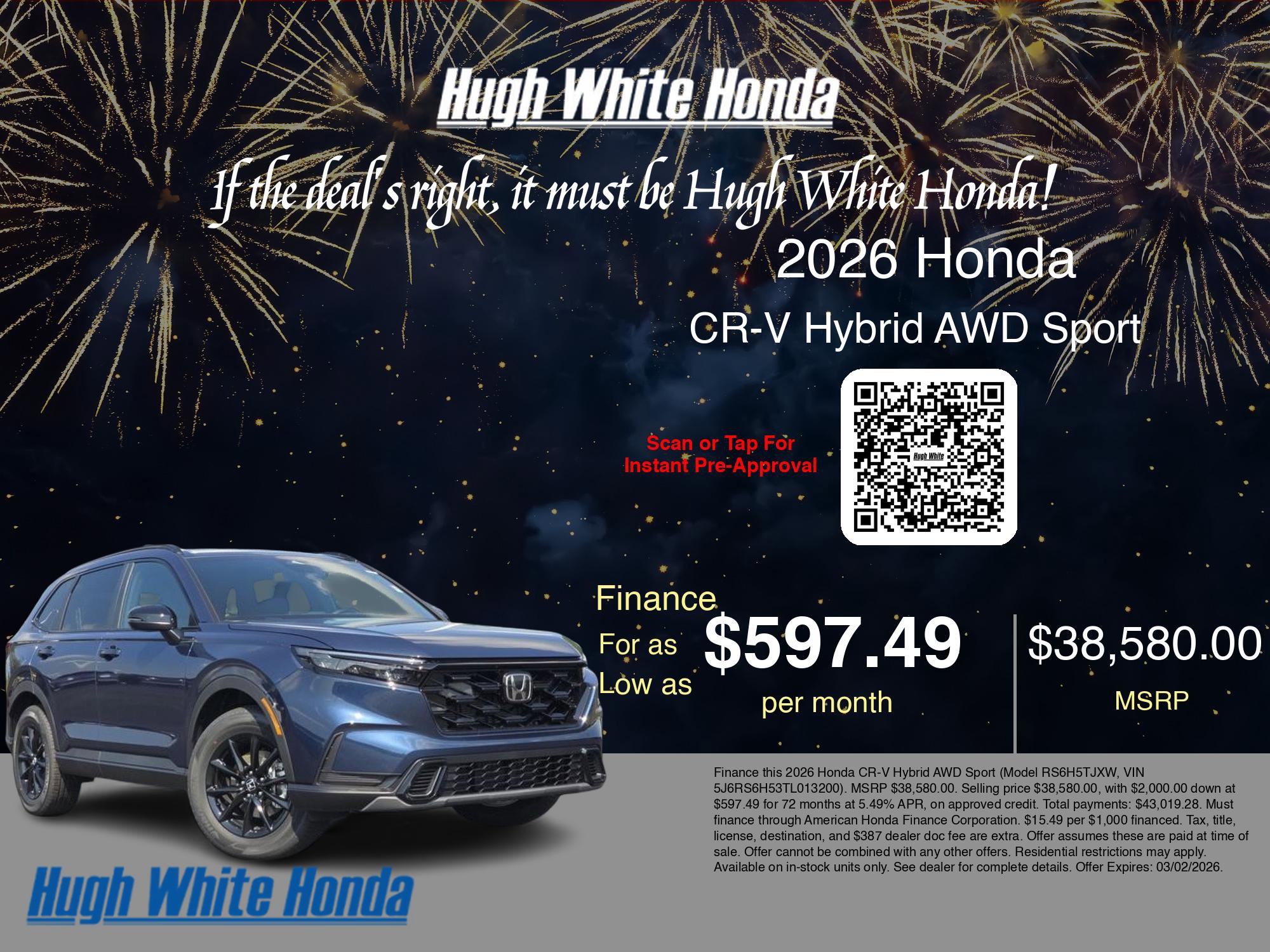 New 2026 Honda CR-V Sport image 7