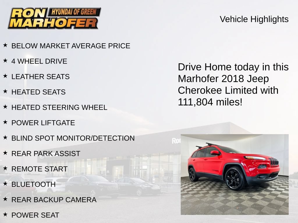Used 2018 Jeep Cherokee Limited w/ High Altitude Package AWD/4WD image 14