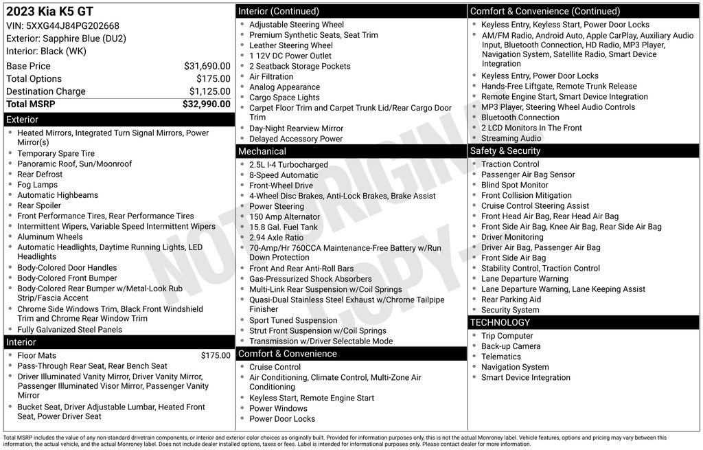 Used 2023 Kia K5 GT image 9