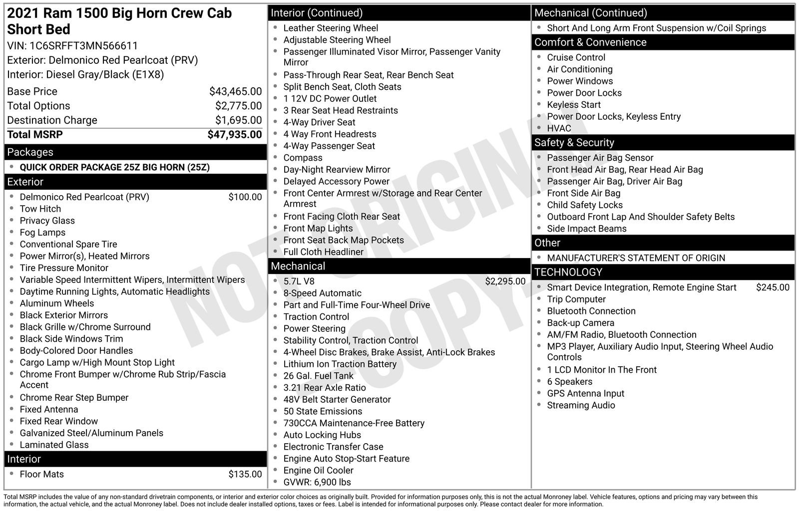Used 2021 RAM 1500 Big Horn AWD/4WD image 29