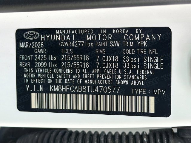 New 2026 Hyundai Kona SEL Sport AWD/4WD image 24