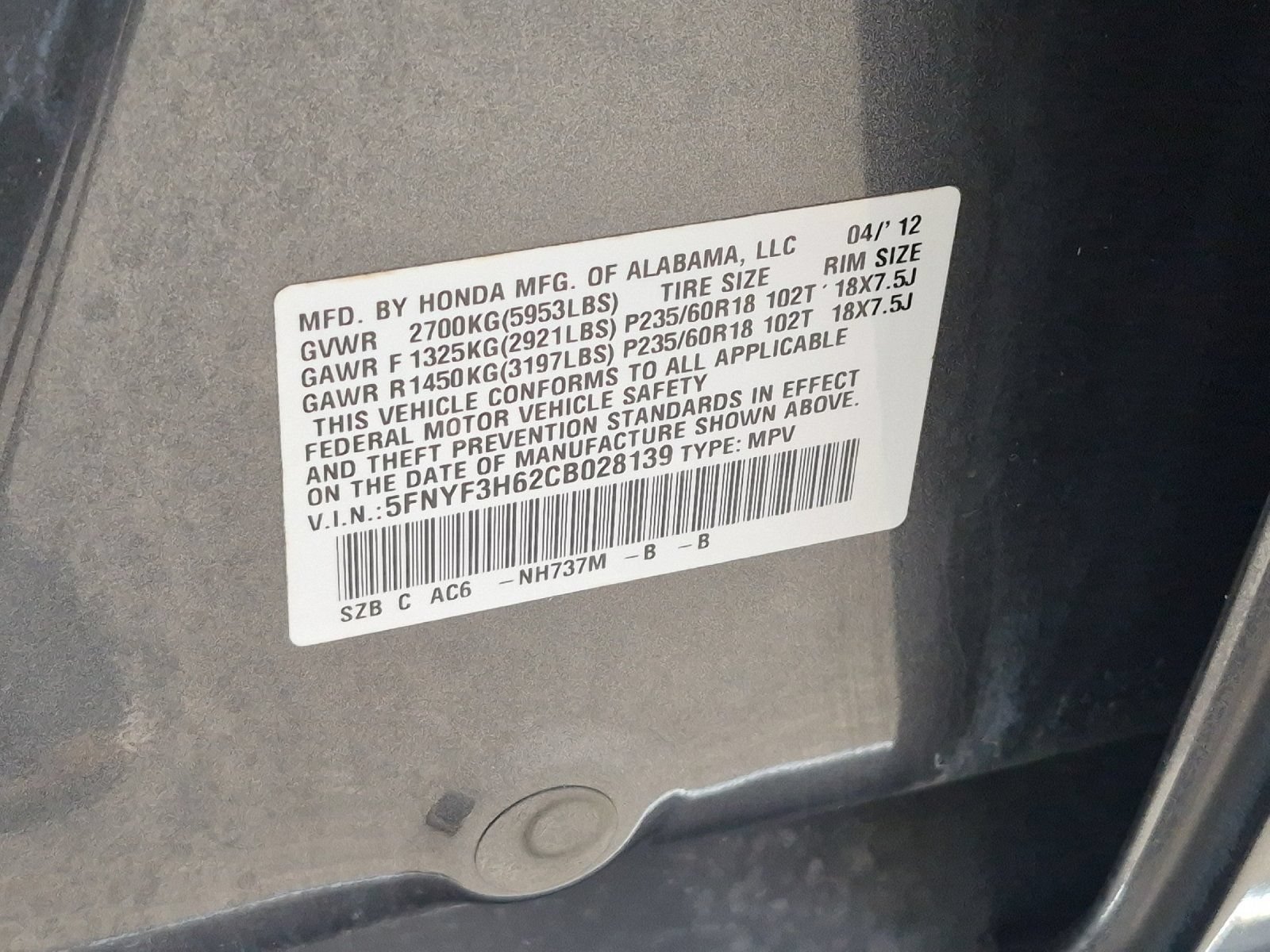Used 2012 Honda Pilot EX-L image 26