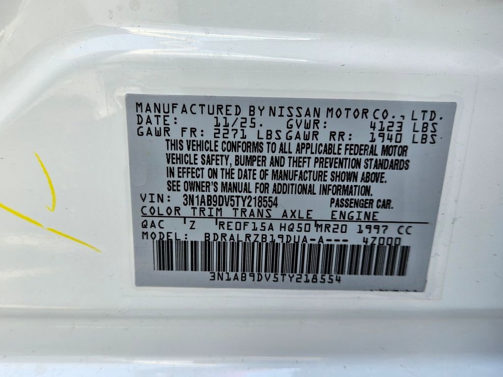 New 2026 Nissan Sentra SR w/ SR All Weather Package FWD image 3