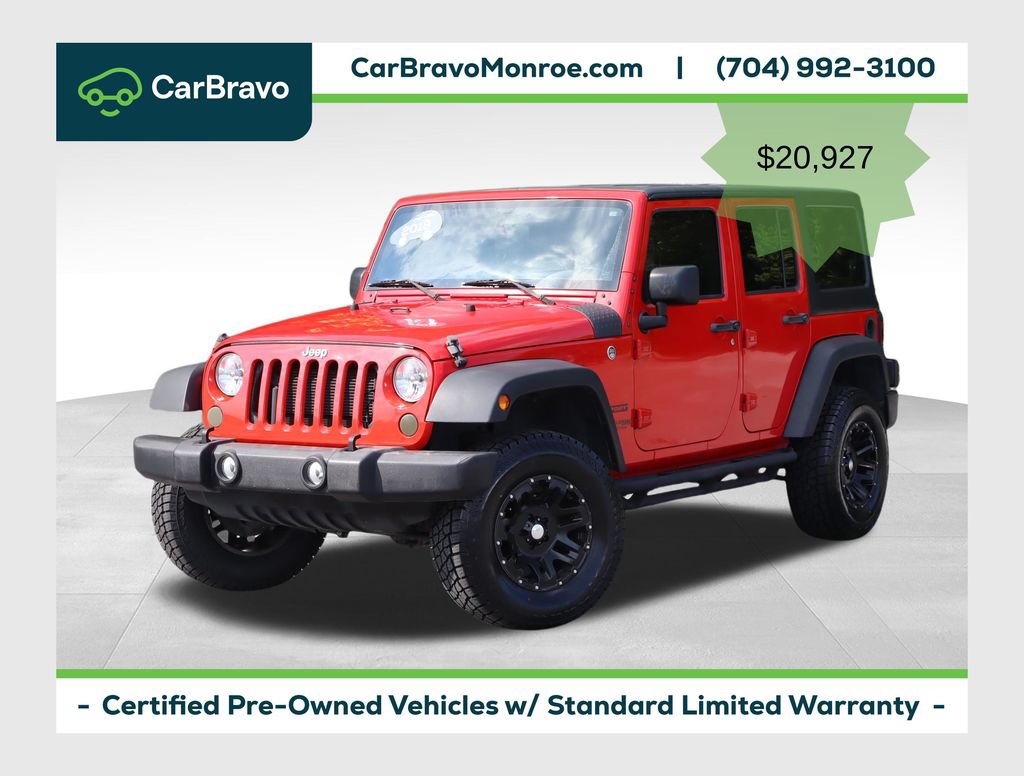 Used 2018 Jeep Wrangler Unlimited Sport w/ Connectivity Group AWD/4WD image 1