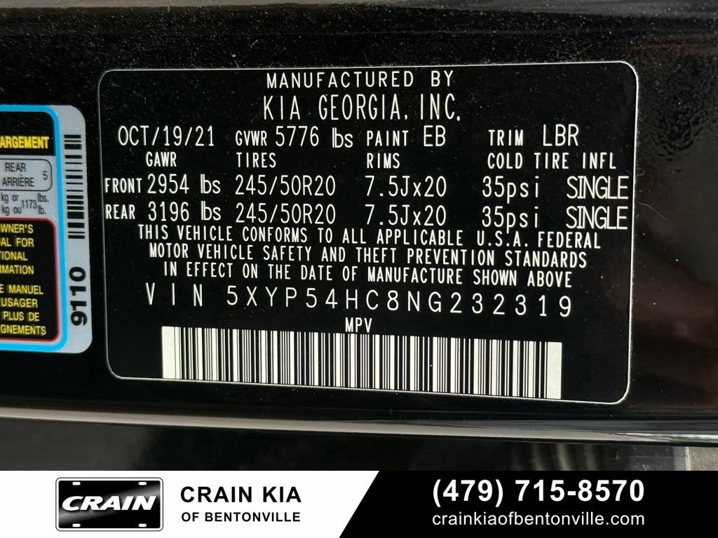 Used 2022 Kia Telluride SX w/ Towing Package FWD image 36