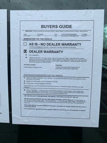 Used 2021 Jeep Wrangler Sport AWD/4WD image 31