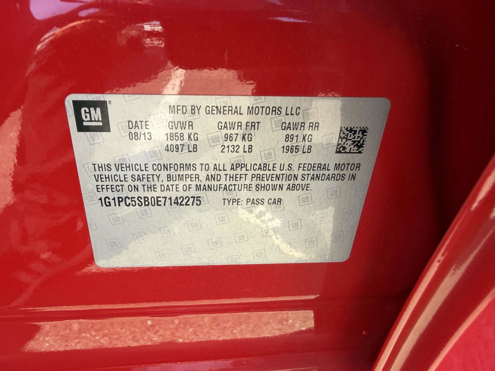 Used 2014 Chevrolet Cruze LT w/ RS Package FWD image 17