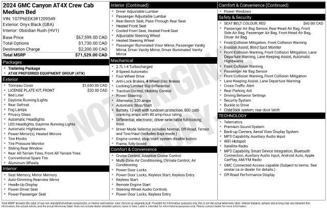 Used 2024 GMC Canyon AT4X AWD/4WD image 7