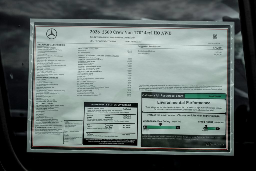 New 2026 Mercedes-Benz Sprinter 2500 image 25