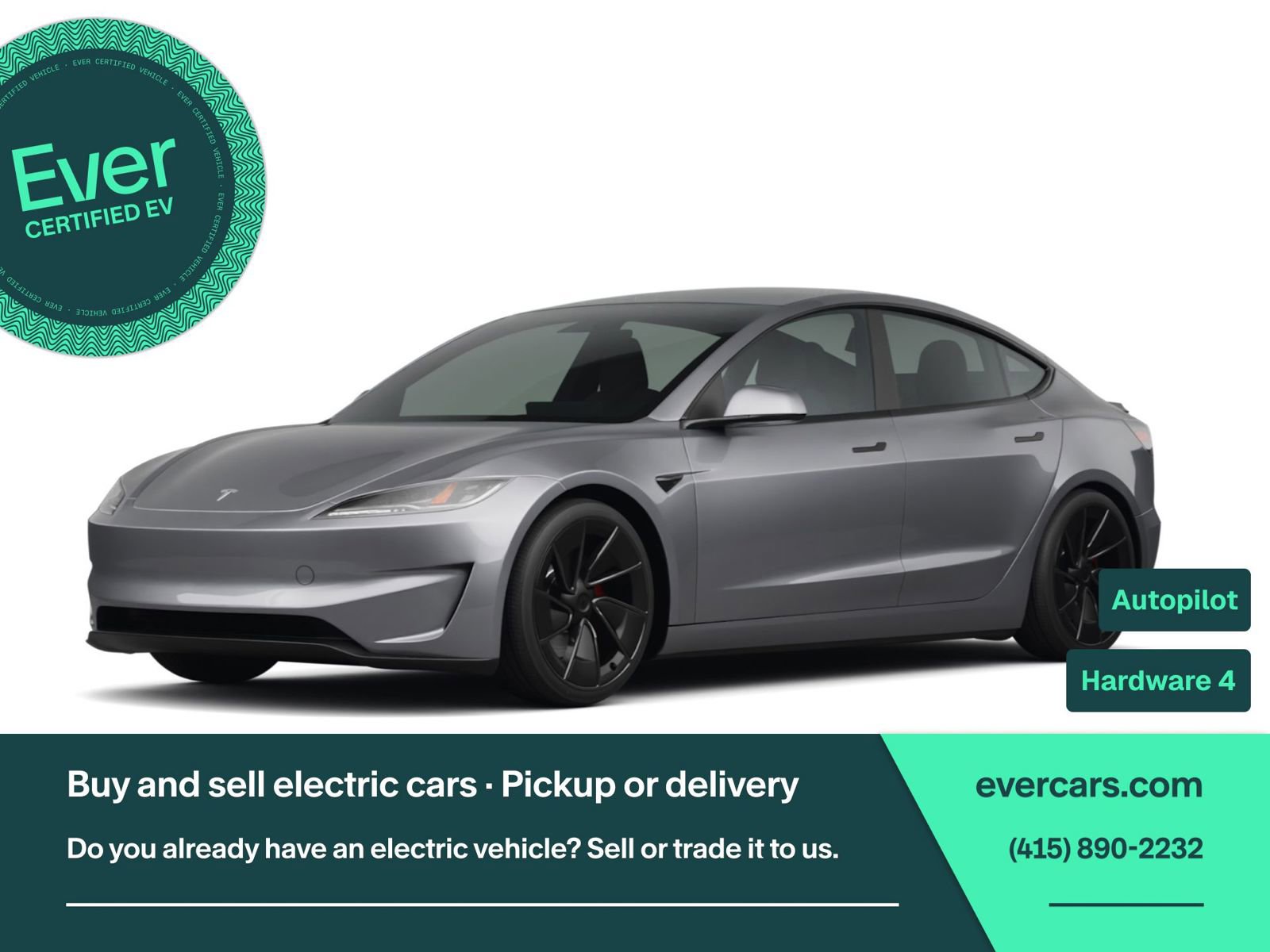 Used 2025 Tesla Model 3 Long Range AWD/4WD image 1