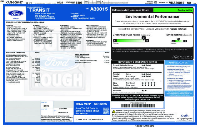 New 2027 Ford Transit 350 XLT AWD/4WD image 22
