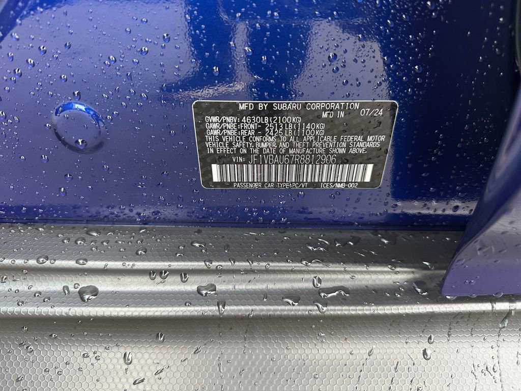 Certified 2024 Subaru WRX GT w/ Popular Package #2A image 20