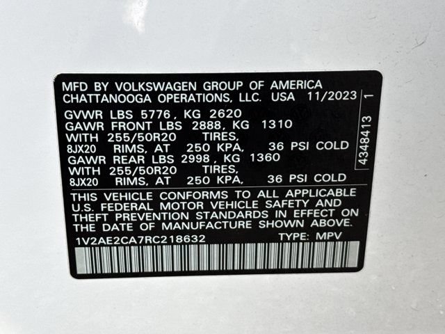 Used 2024 Volkswagen Atlas Cross Sport SEL R-Line AWD/4WD image 33