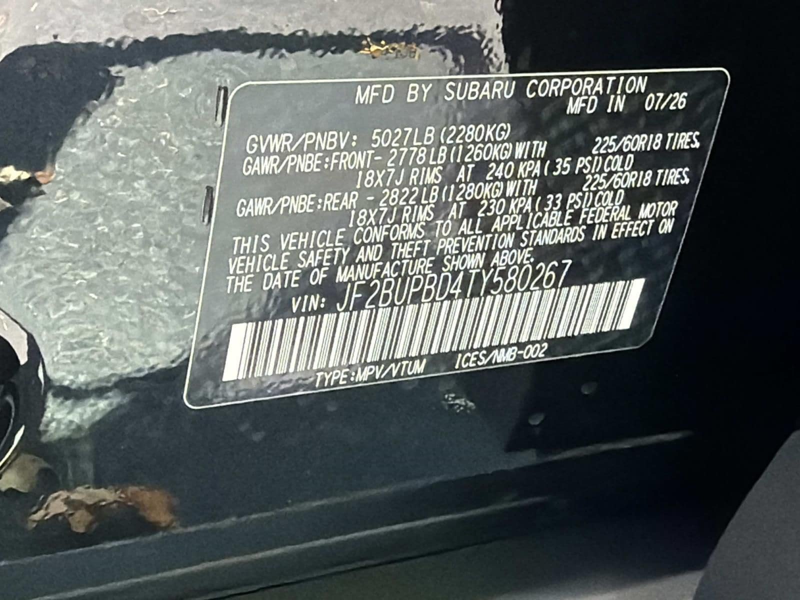 New 2026 Subaru Outback Premium AWD/4WD image 26