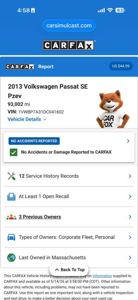 Used 2013 Volkswagen Passat 2.5 SE FWD image 11