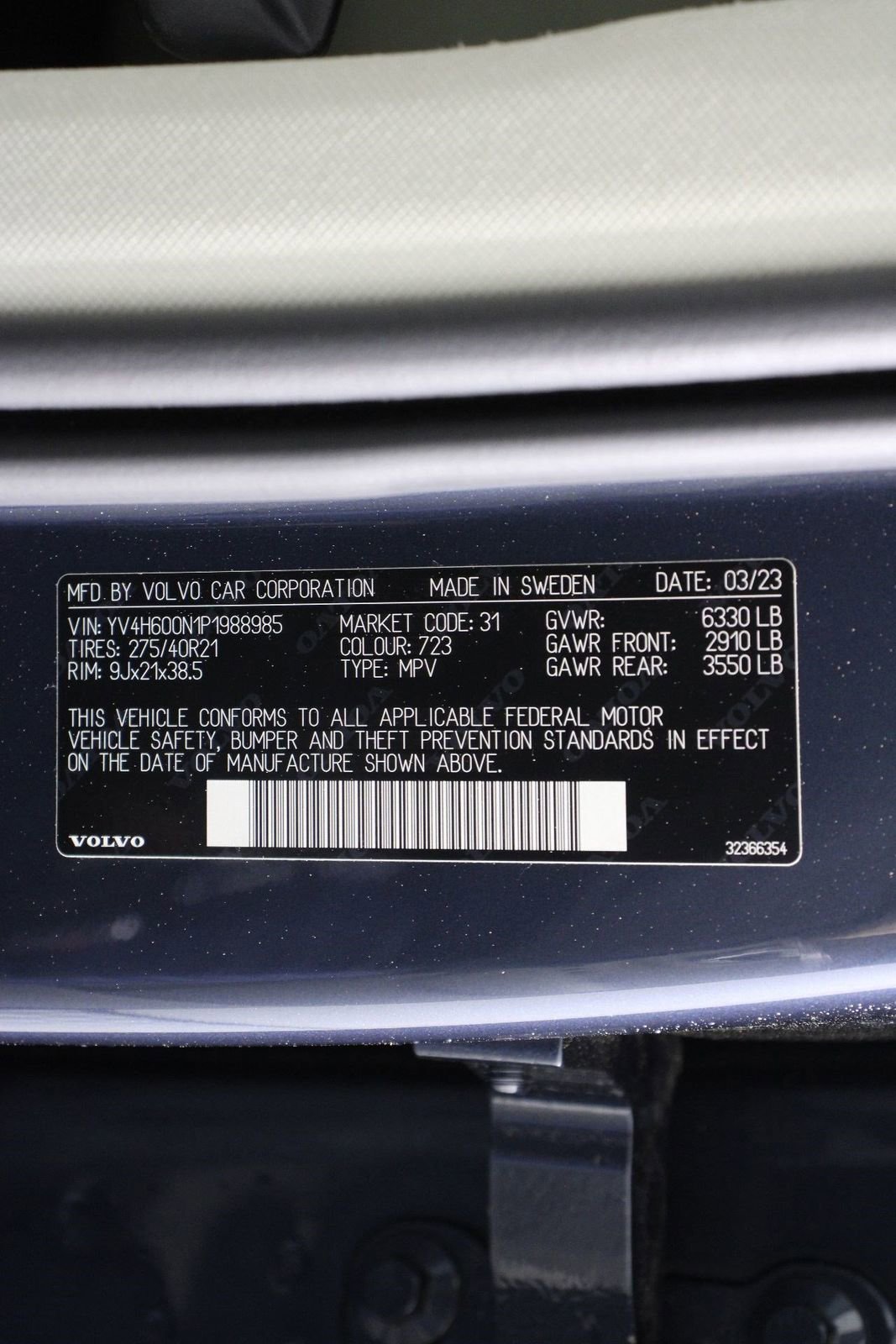 Certified 2023 Volvo XC90 T8 Plus w/ Protection Package Premier image 16