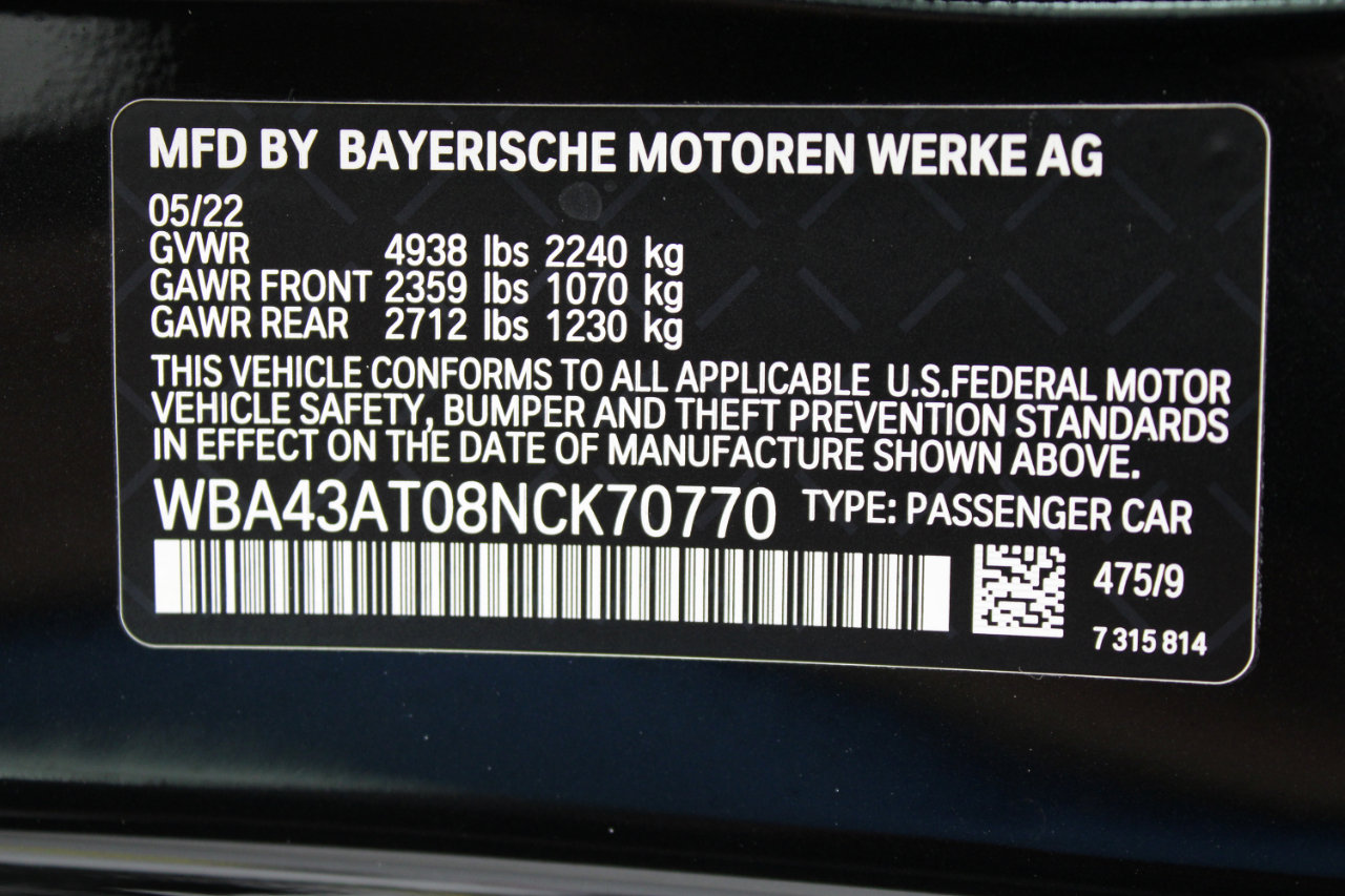 Used 2022 BMW 430i xDrive Convertible w/ Premium Package 2 image 90