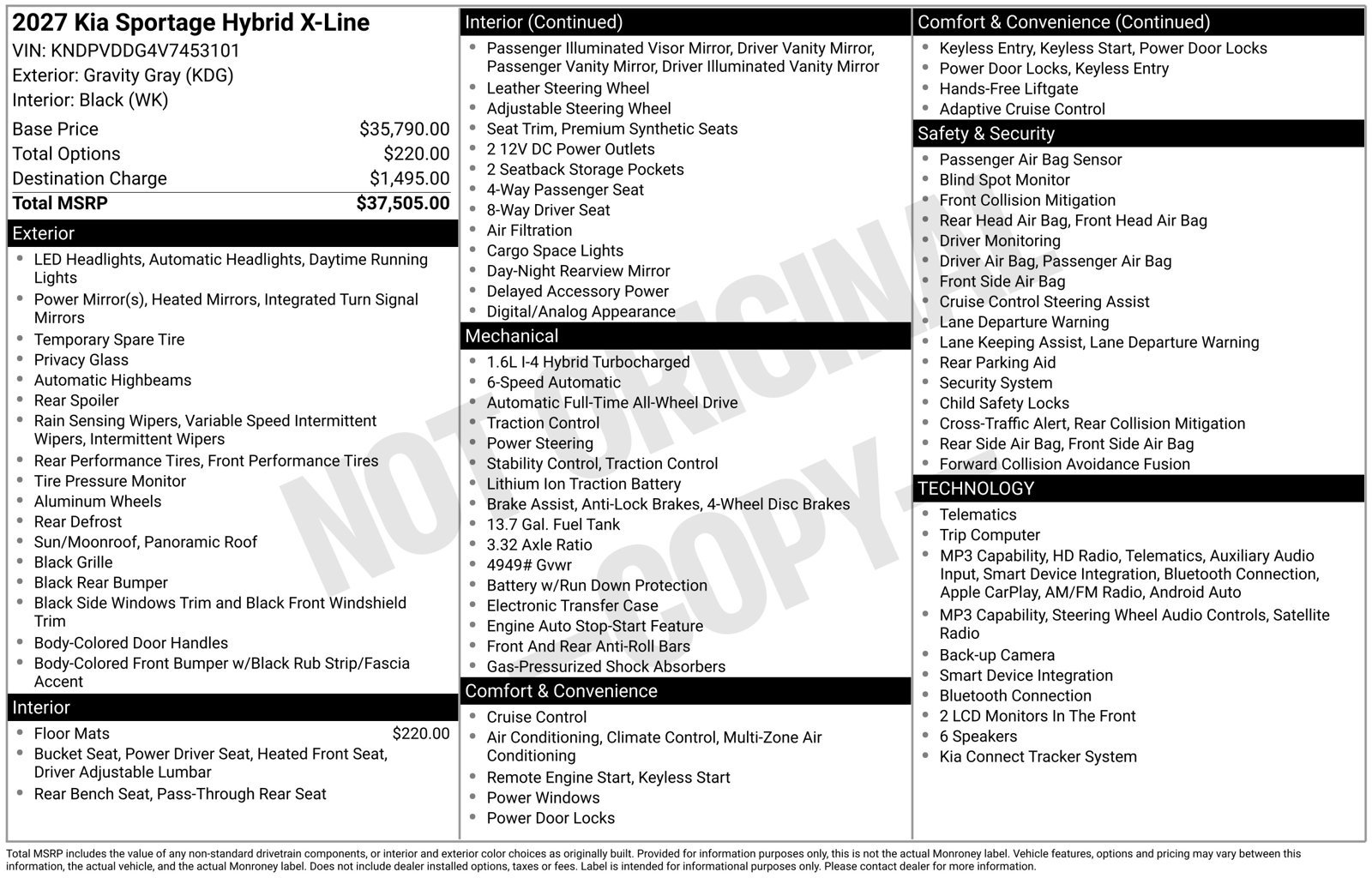 New 2027 Kia Sportage X-Line AWD/4WD image 30