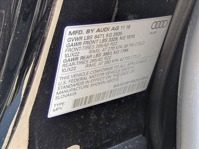 Used 2019 Audi Q8 Premium Plus AWD/4WD image 27
