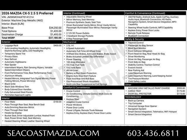 New 2026 MAZDA CX-5 Preferred AWD/4WD image 10