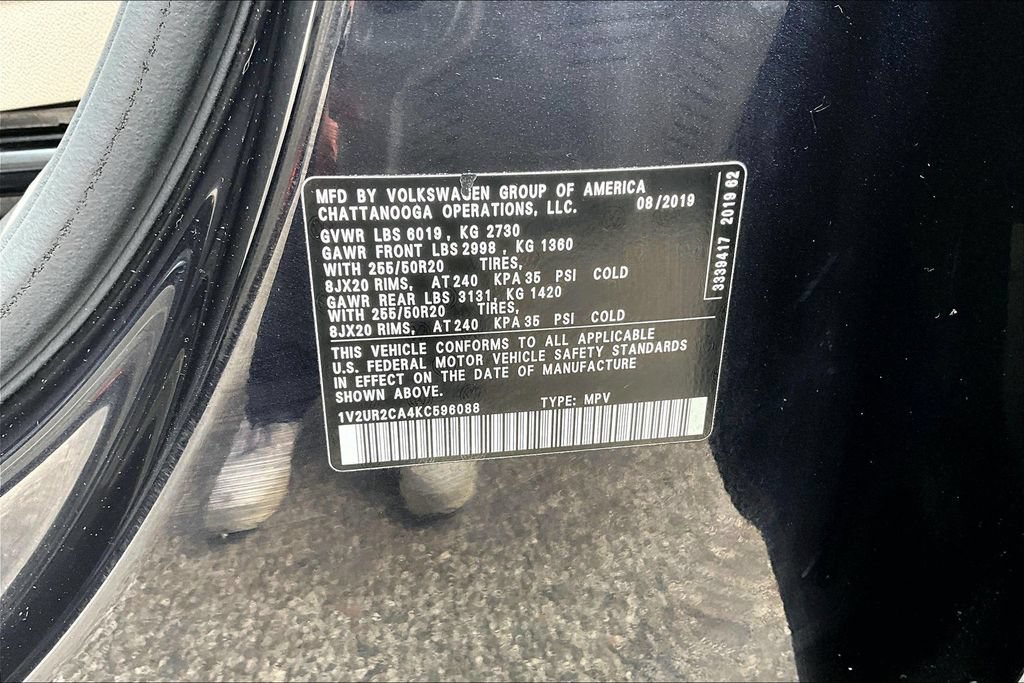 Used 2019 Volkswagen Atlas SE AWD/4WD image 36