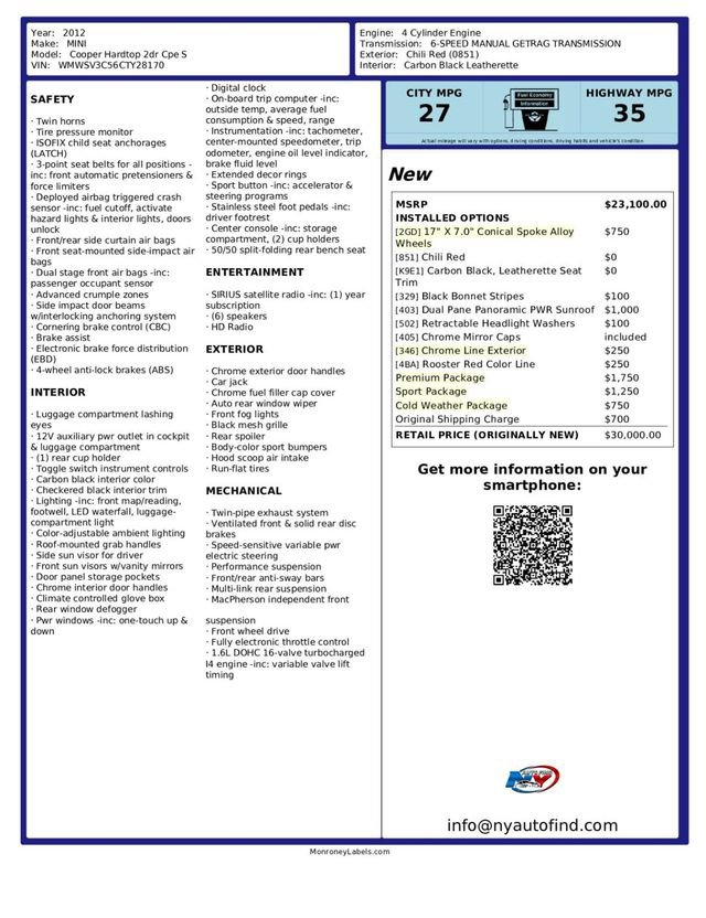 Used 2012 MINI Cooper S FWD image 18