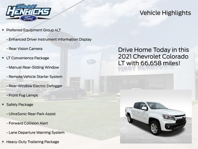 Used 2021 Chevrolet Colorado LT w/ Safety Package AWD/4WD image 4