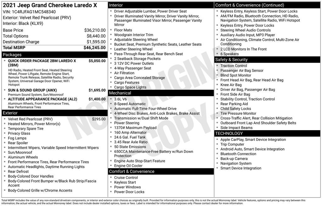 Used 2021 Jeep Grand Cherokee Laredo X image 21