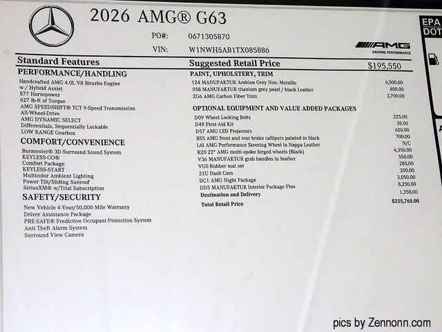 New 2026 Mercedes-Benz G 63 AMG 4MATIC image 31