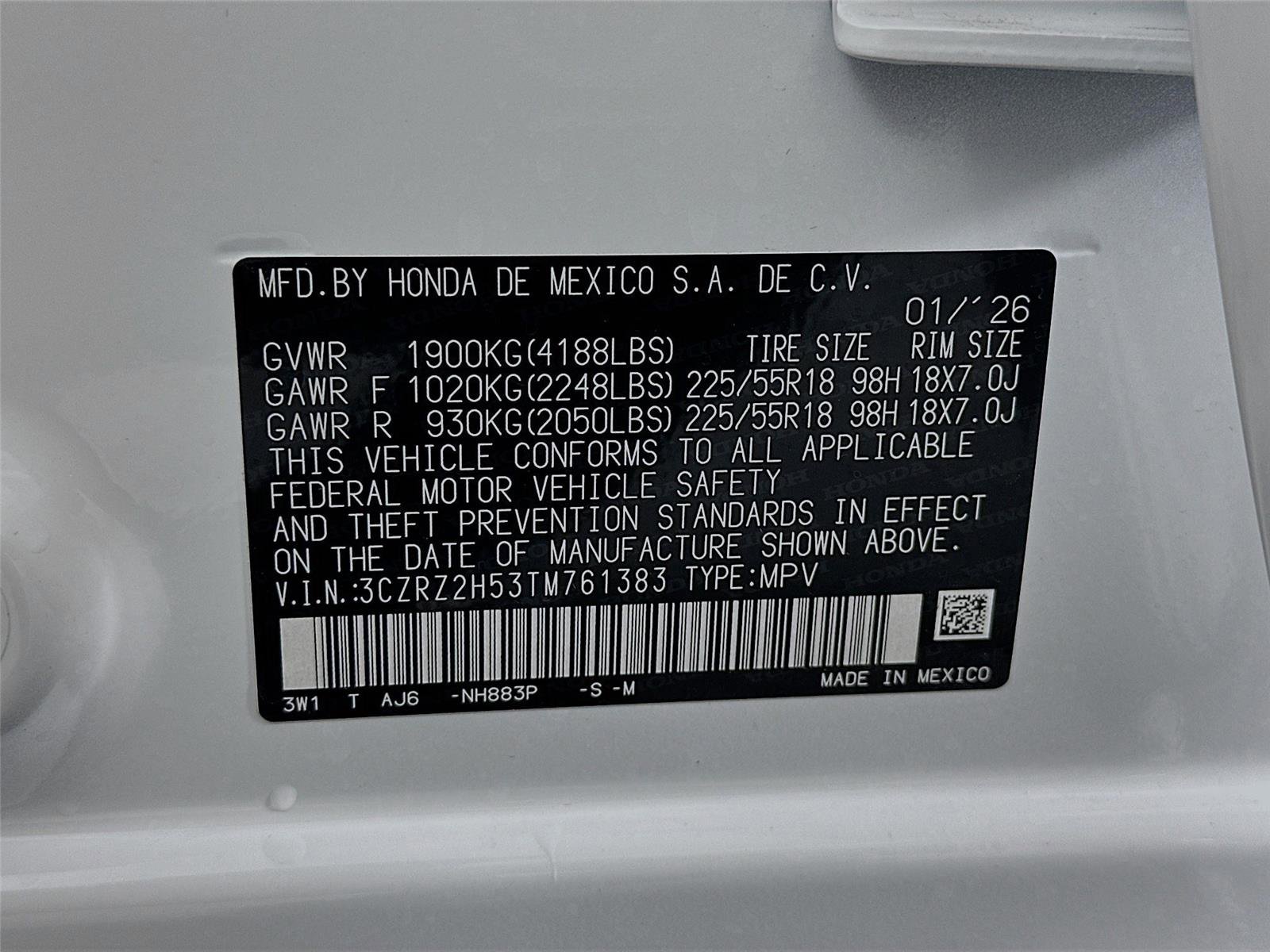 New 2026 Honda HR-V Sport image 29