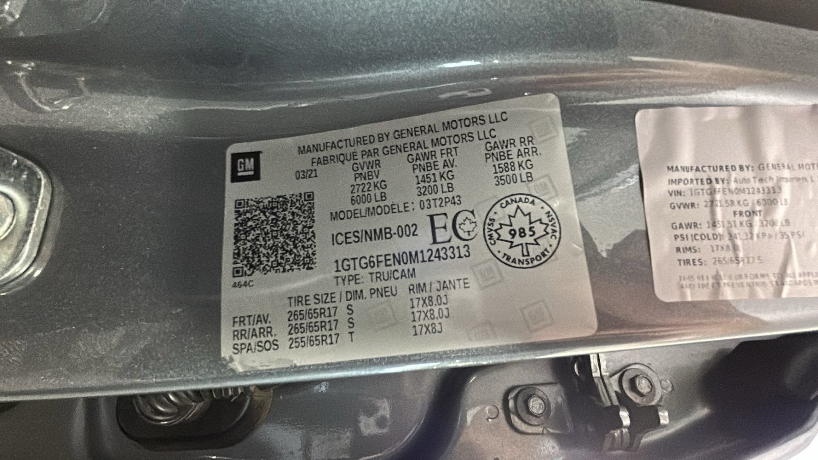 Used 2021 GMC Canyon AT4 w/ Trailering Package AWD/4WD image 11