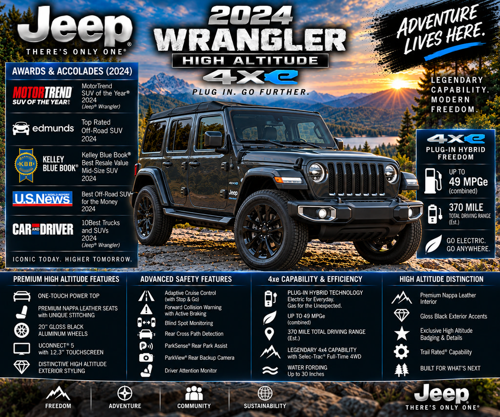 Used 2024 Jeep Wrangler High Altitude AWD/4WD image 2