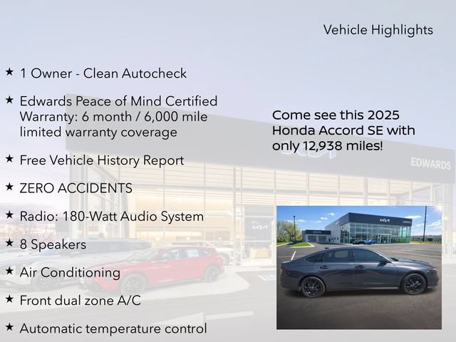 Used 2025 Honda Accord SE image 10