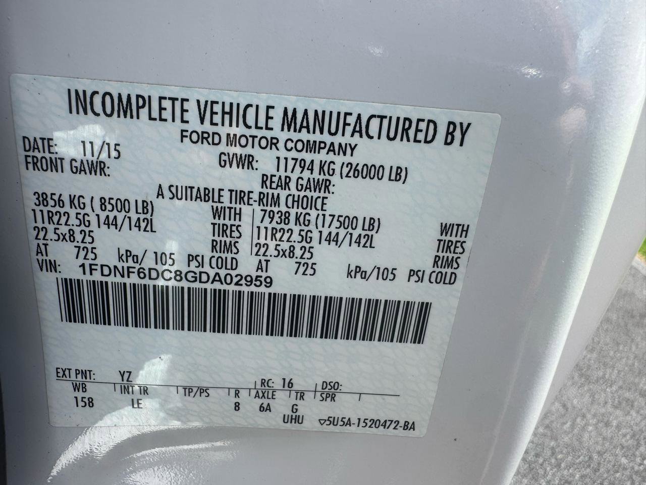 Used 2016 Ford F650 2WD Regular Cab Super Duty image 23