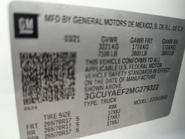 Used 2021 Chevrolet Silverado 1500 W/T w/ WT Value Package image 29