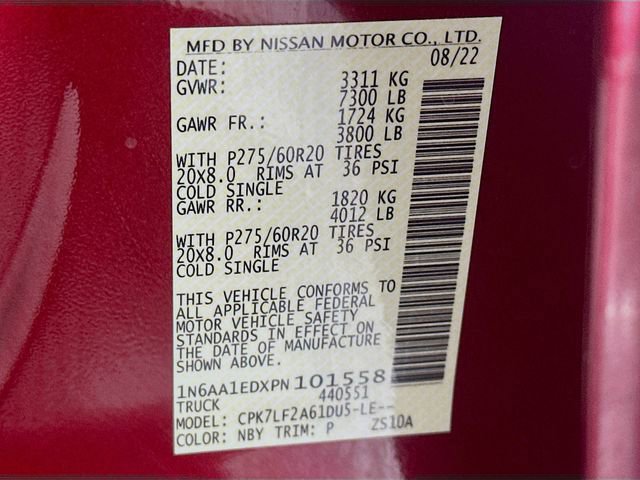 Used 2023 Nissan Titan Platinum Reserve w/ Off Road Protection Package image 34