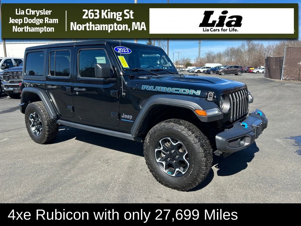 Used 2023 Jeep Wrangler Unlimited Rubicon 4xe w/ Cold Weather Group AWD/4WD image 1