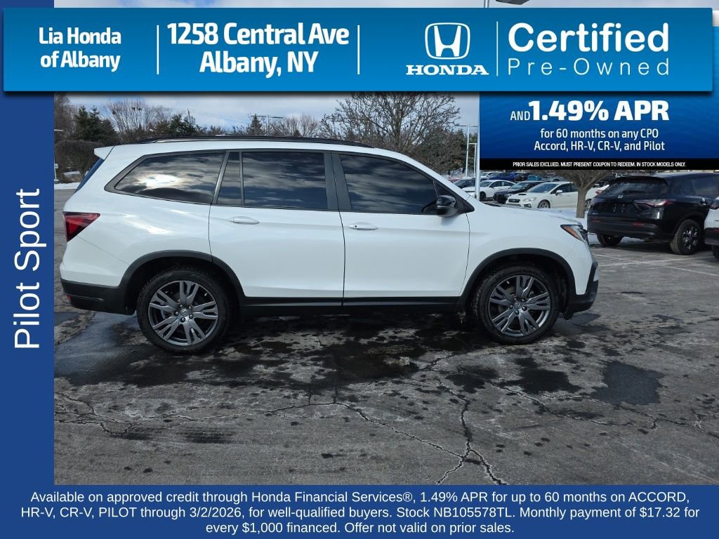 Certified 2022 Honda Pilot Sport image 8