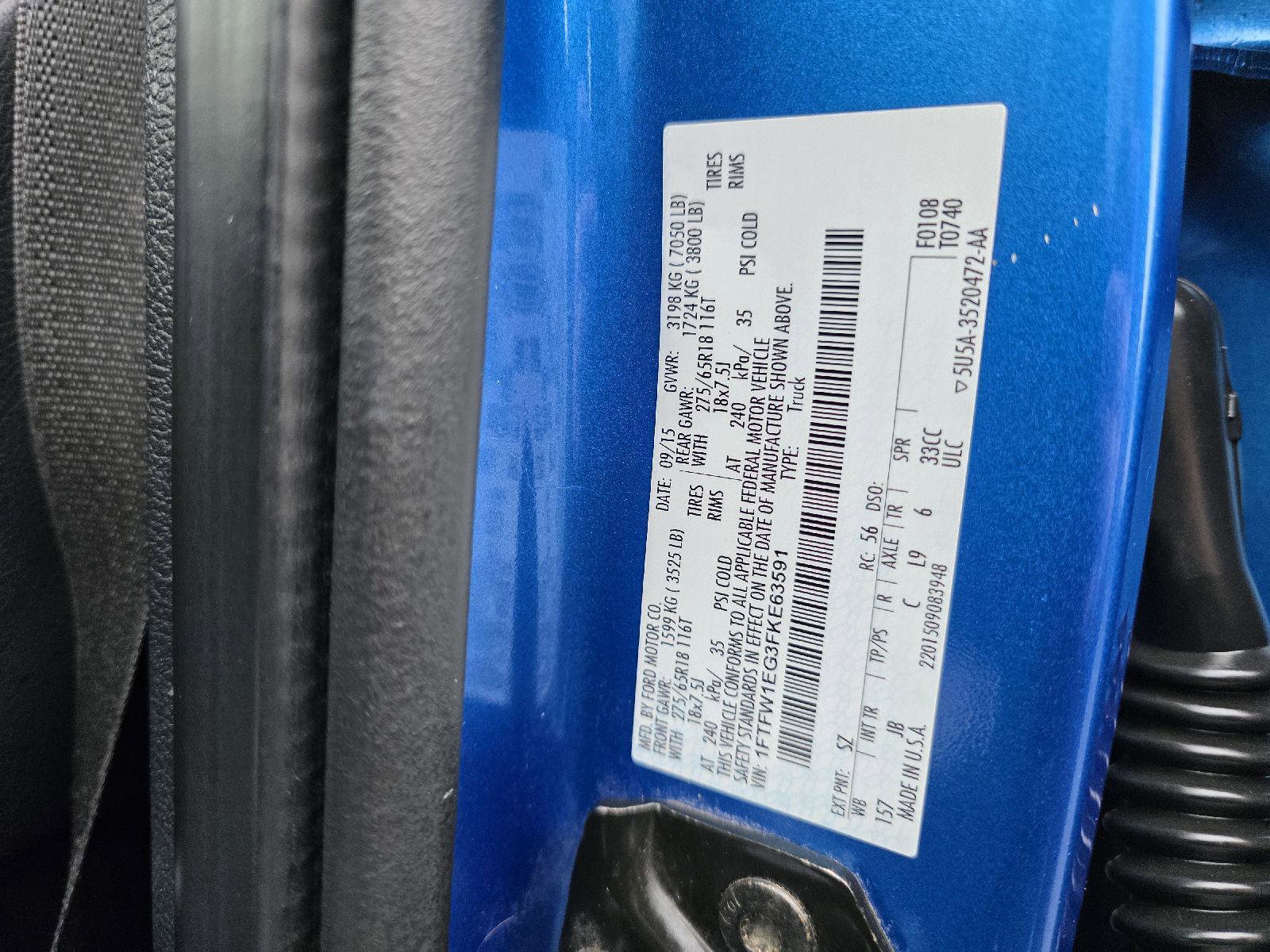 Used 2015 Ford F150 XLT w/ Equipment Group 302A Luxury image 38