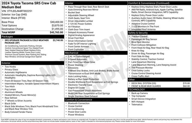 Used 2024 Toyota Tacoma SR5 image 7