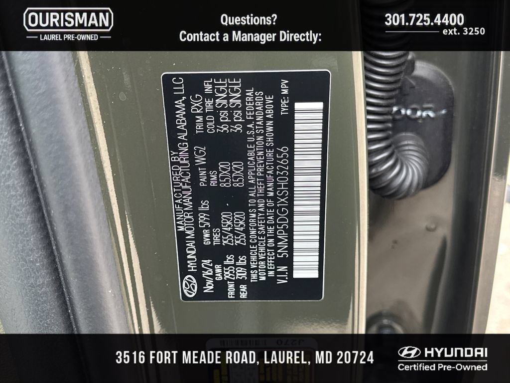 Certified 2025 Hyundai Santa Fe Calligraphy AWD/4WD image 32