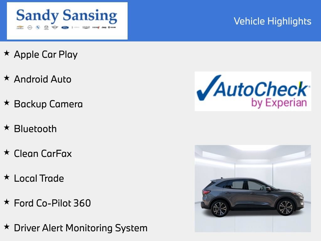 Used 2022 Ford Escape SE w/ SE Sport Appearance Package FWD image 7