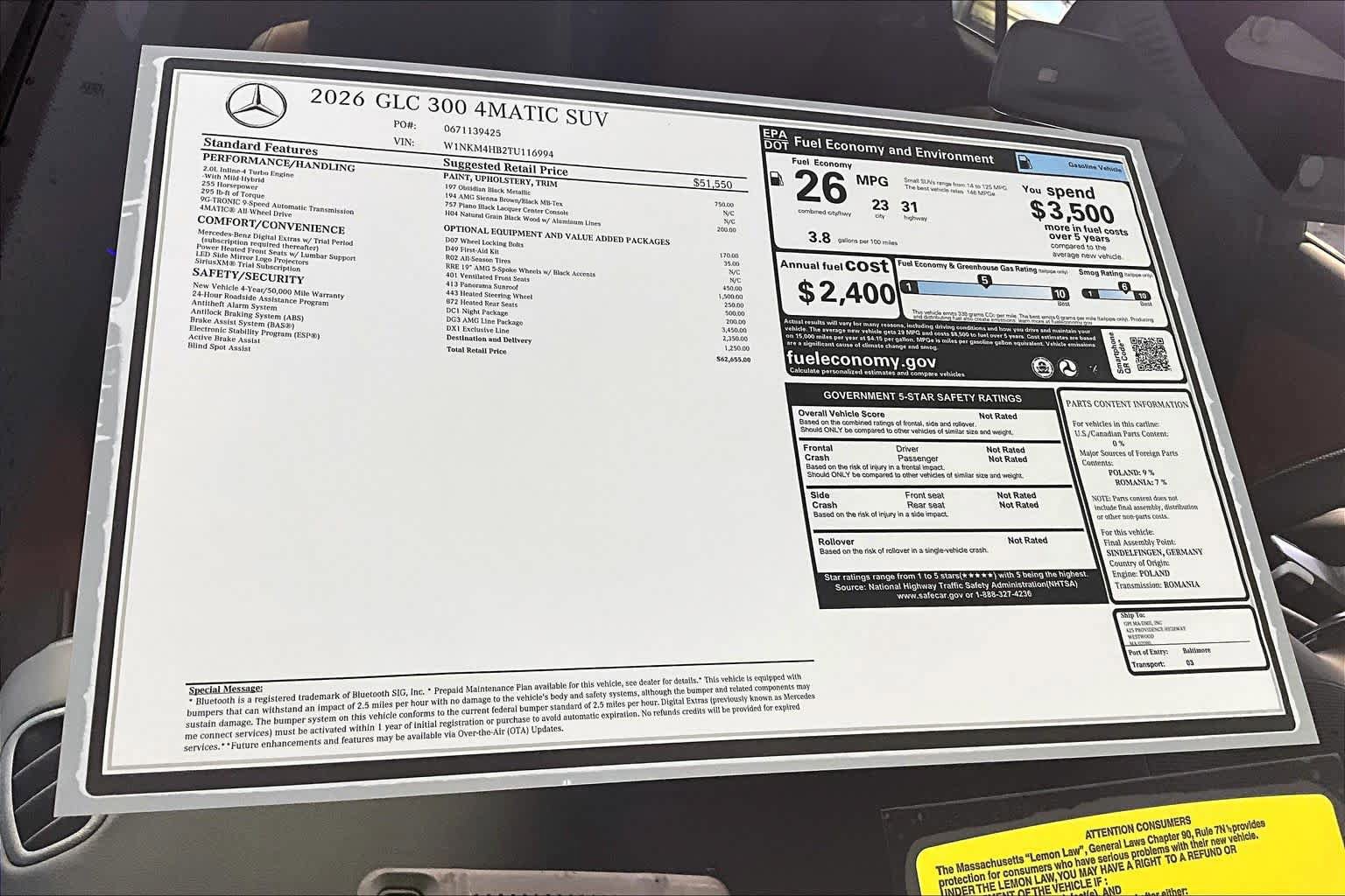 New 2026 Mercedes-Benz GLC 300 4MATIC image 18