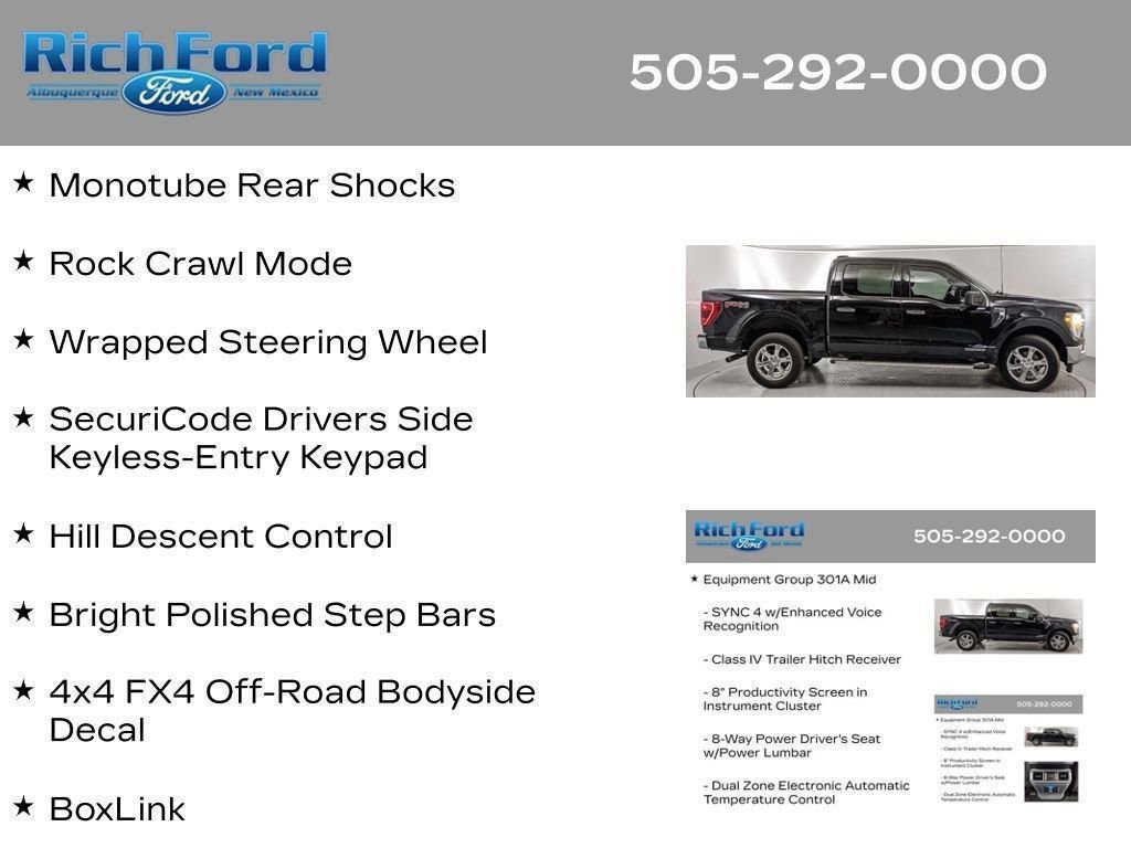 Certified 2023 Ford F150 XLT w/ Equipment Group 301A Mid AWD/4WD image 85