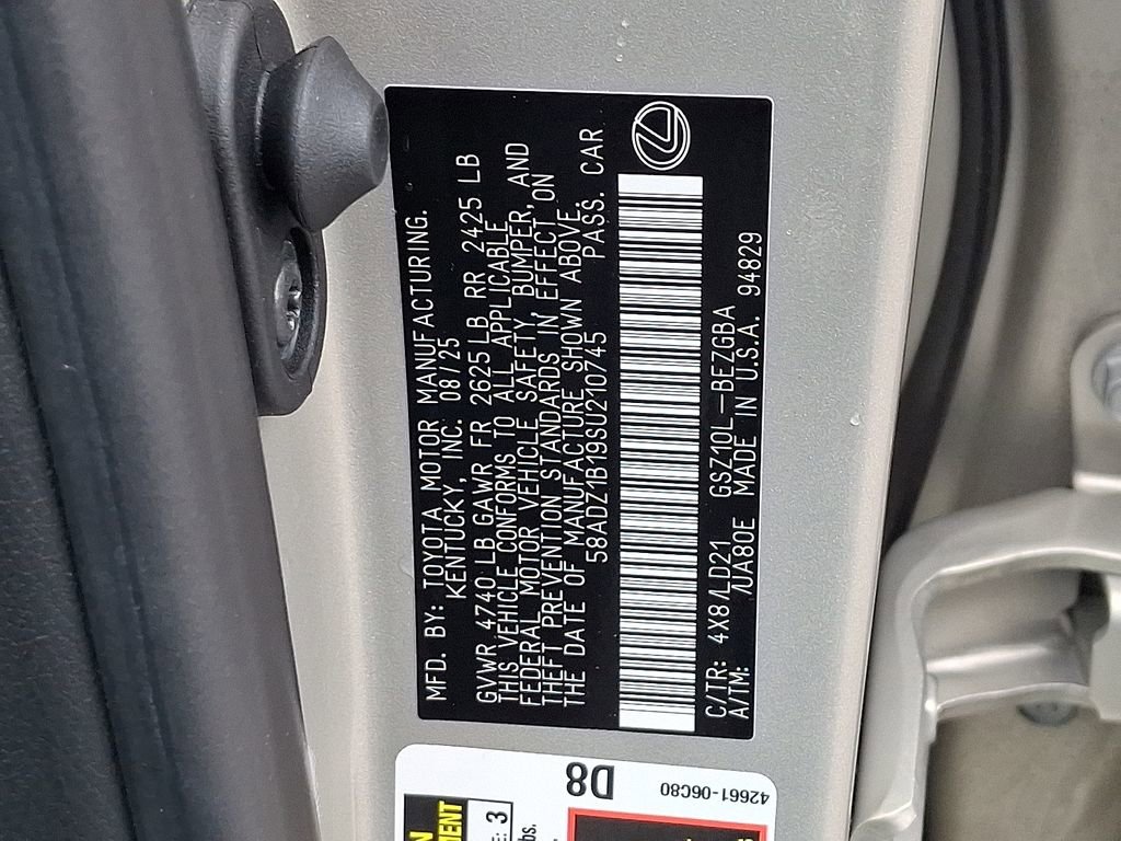 Certified 2025 Lexus ES 350 w/ Premium Package FWD image 27