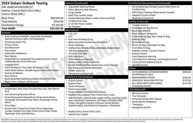 Used 2024 Subaru Outback Touring image 7