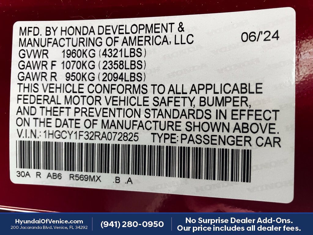 Used 2024 Honda Accord EX image 21