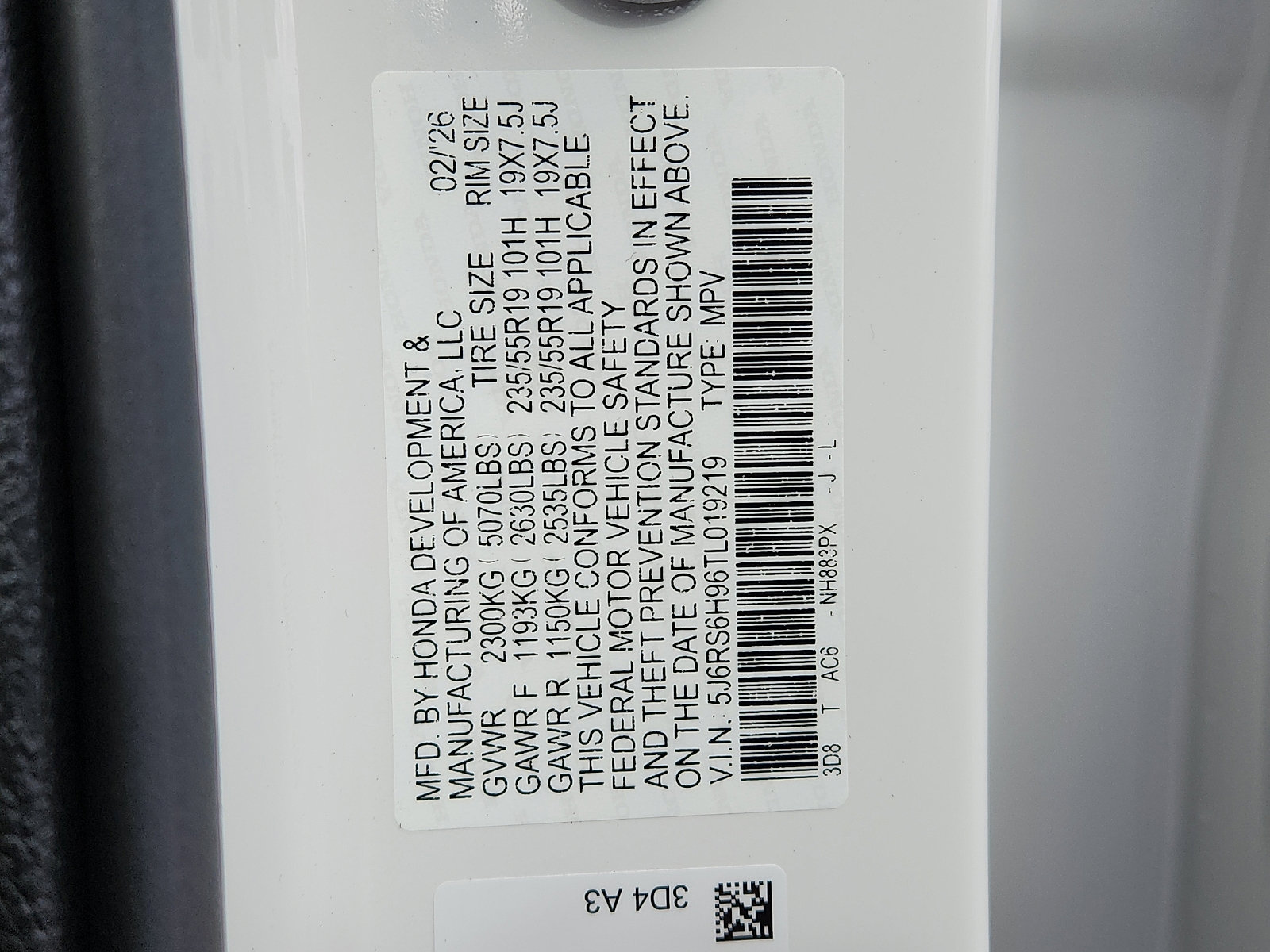 New 2026 Honda CR-V Sport Touring image 15